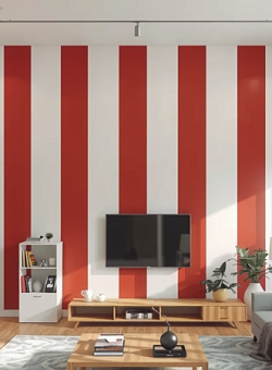 Покраска стен полосами